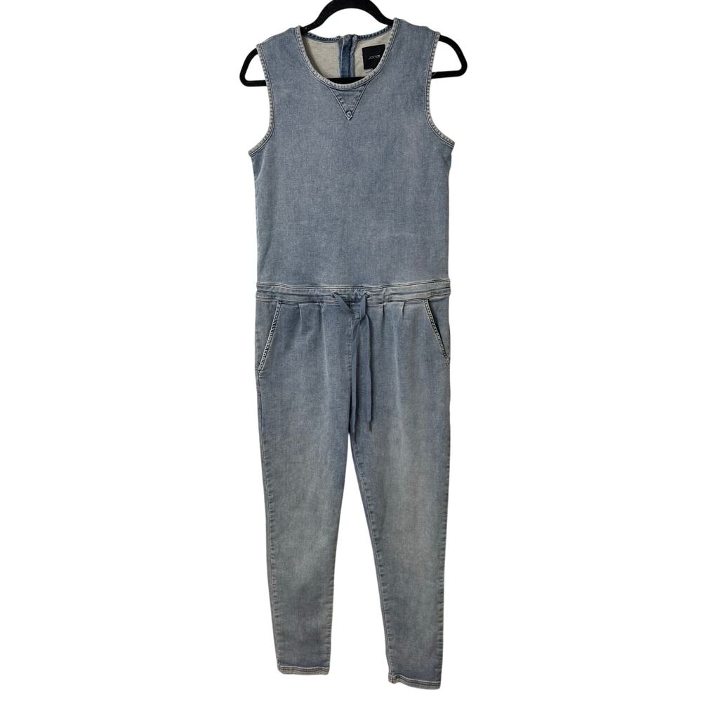 Joe's Jeans The Marnie French Terry Denim Jumpsuit Blue XS Cotton Tank Straight